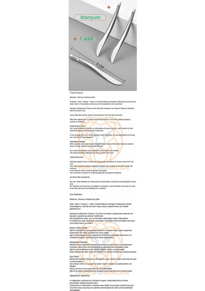 Cımbız Titanyum Çelik Professional - FKU8329-2693 fiyatları