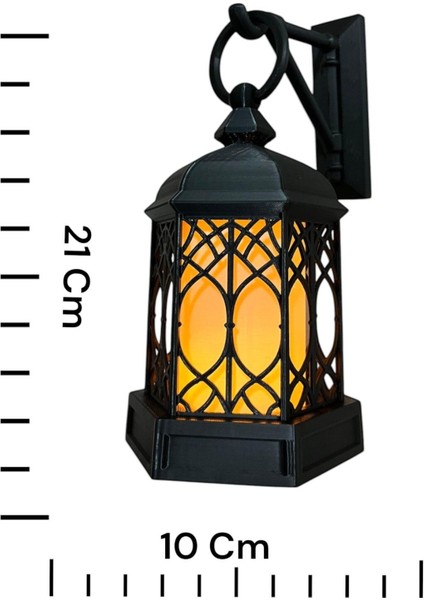 Şık ve Dekoratif 3D Duvar Aplikası, Siyah Renk, Modern Tasarım