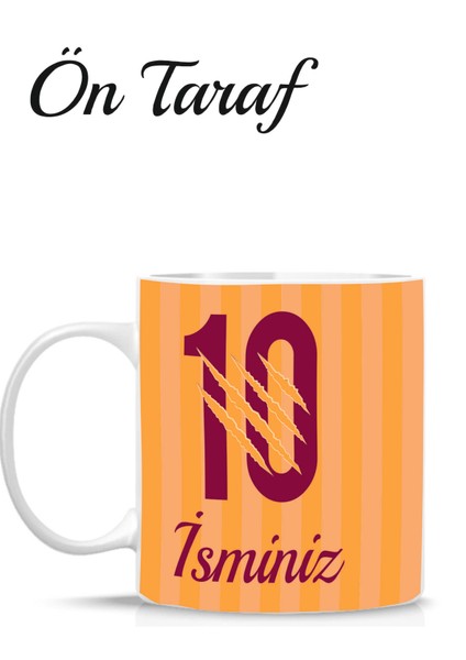 Kişiye Özel Galatasaray Taraftarına Isim ve Numaralı Kupa Bardak