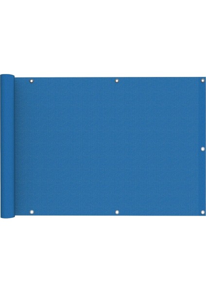 8 M x 75 cm Mavi Polyester Balkon Demiri Brandası, Su Geçirmez, 650G, Yüksek Kalite modelleri