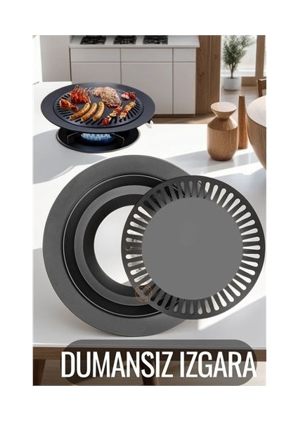 Turk Kokusuz Dumansız Izgara Su Hazneli Ocak Üstü Grill - FKU9575-2457