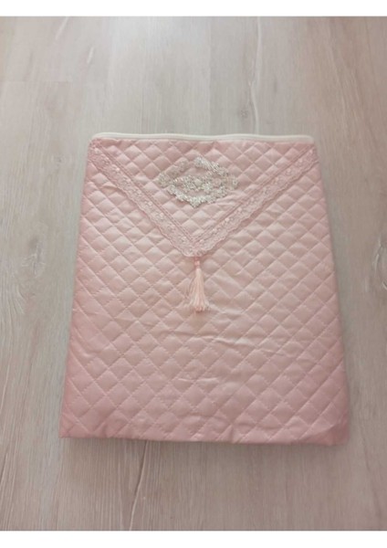 Pudra Renkli Incili Püsküllü Yatak Örtüsü 45X95 fiyatları