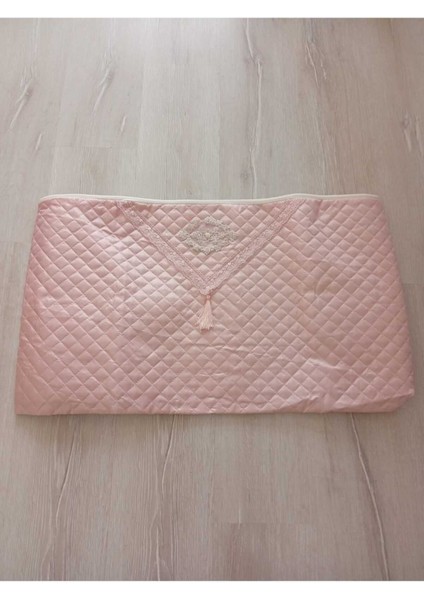 Pudra Renkli Incili Püsküllü Yatak Örtüsü 45X95 modelleri