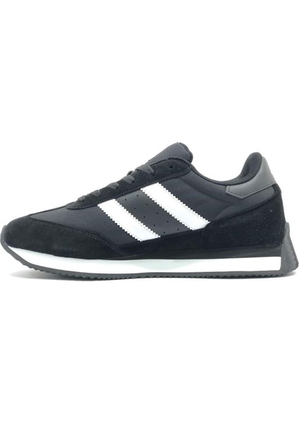 101-24985-M Santiago Deri Sneaker Erkek Spor Ayakkabı Siyah-Beyaz fiyatları