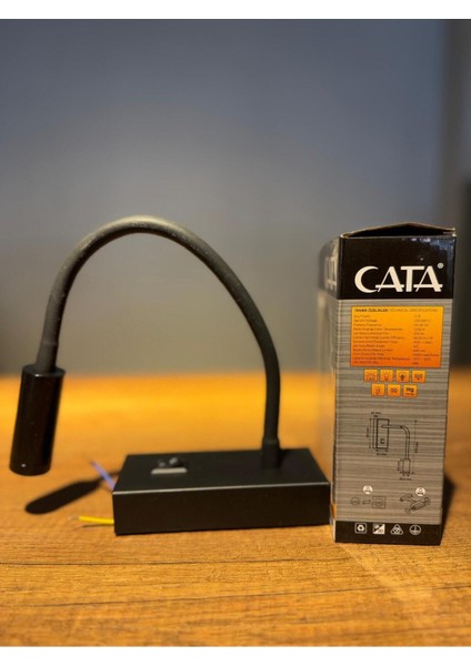 3W Baykuş LED Aplik Duvar Yatak Aydınlatması Siyah fırsatları