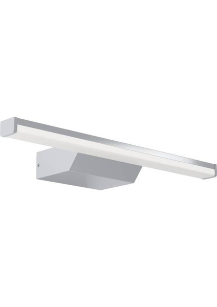 Şık Krom Iç Mekan LED Ayna Üzeri Aplik, 60CM Uzun, IP44, Metalik Modern Tasarım