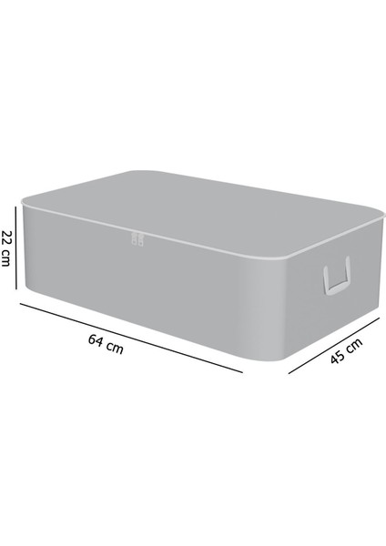 Gri Çekyat Baza Tipi Saklama Hurcu, Büyük Boy 65X45X22 Cm, 5 Adet fiyatları