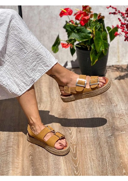 Capella Iki Bantlı Ayarlanabilir Tokalı Taba Kadın Sandalet fiyatları