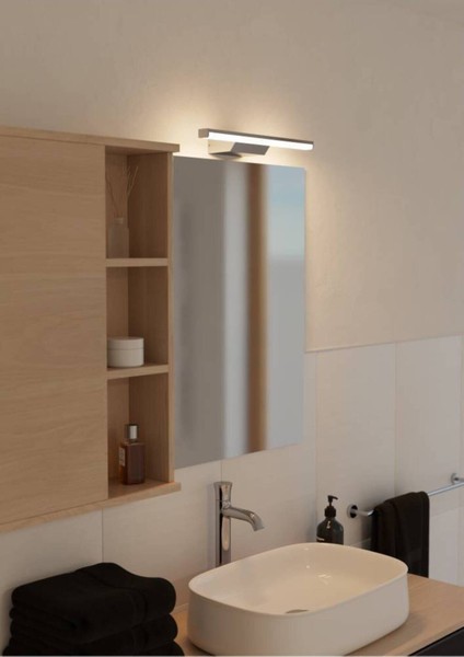 Iç Mekan Siyah LED Ayna Üzeri Aplik 60CM IP44, Şık ve Modern Tasarım modelleri