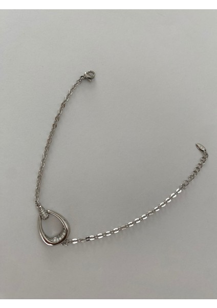 Xuping Ortası Oval Zirkon Taşlı Ince Silver Bileklik fiyatları