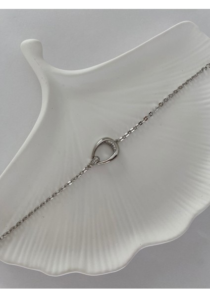 Xuping Ortası Oval Zirkon Taşlı Ince Silver Bileklik fırsatları