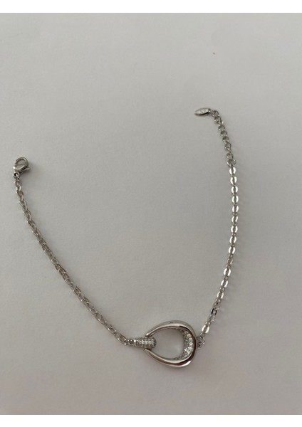 Xuping Ortası Oval Zirkon Taşlı Ince Silver Bileklik indirimleri