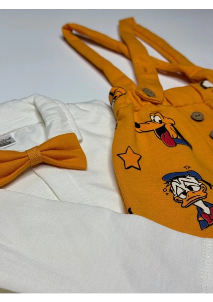 Erkek Bebek Mickey Baskılı 2li Salopet Takım modelleri