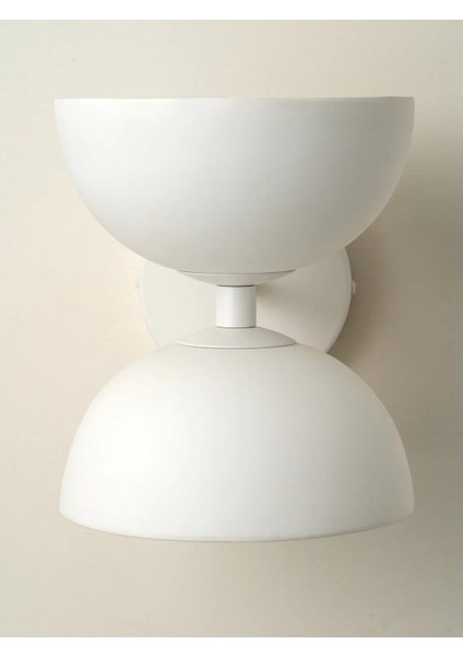 Modern Çift Başlı Şık Minimal Duvar Apliki, Beyaz Renk, Dekoratif ve Şık Tasarım modelleri