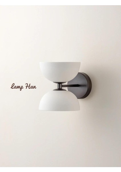 Şık Çift Başlı Modern Minimalist Duvar Aydınlatması, Siyah