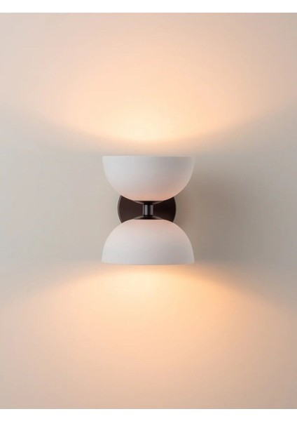 Şık Çift Başlı Modern Minimalist Duvar Aydınlatması, Siyah indirimleri
