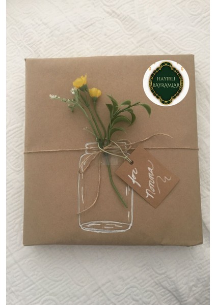 20 Adet Bayram Kutlama Tebrik Etiketleri (5 Çeşit) Yuvarlak Yapışkanlı Sticker 4 cm M15