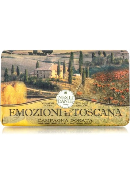 Emozioni In Toscana Campagna Dorata Katı Sabun 250gr | Nemlendirici | Mistik Buğday Tarlası