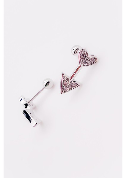 Cerrrahi Çelik Zirkon Taşlı ''eros'un Oku'' Tragus Helix Piercing (1ADET) indirimleri