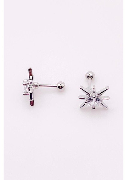 Cerrrahi Çelik Tek Taşlı Kutup Yıldızı Tragus Helix Piercing (1ADET) fırsatları
