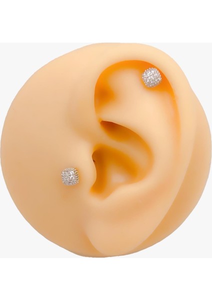 Cerrahi Çelik Piercing Zirkon Taşlı Baget Kıkırdak Helix Tragus Piercing (1ADET) fiyatları