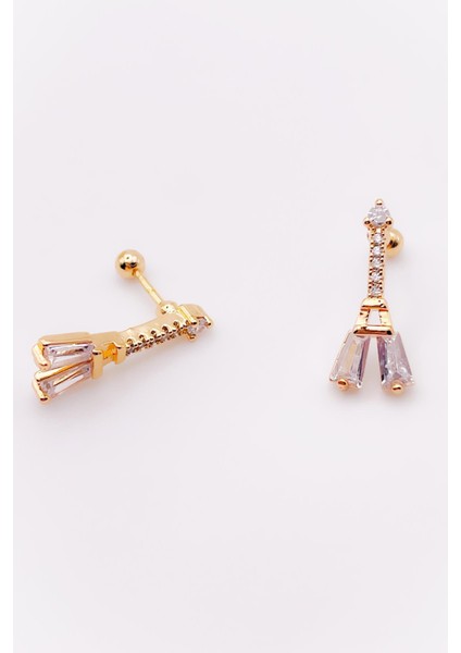 Cerrrahi Çelik Zirkon Taşlı Eyfel Tragus Helix Piercing (1ADET) fırsatları