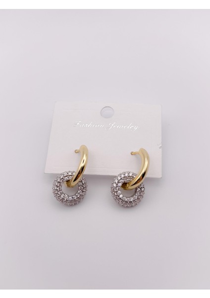 Özel Seri Taşlı, Sallantılı Gold Küpe indirimleri