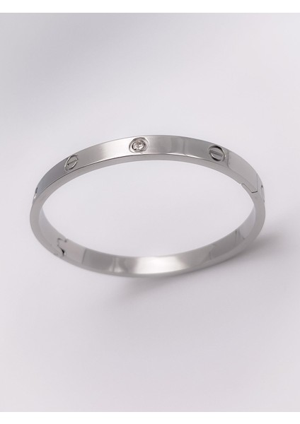 Çelik Marka Model Taşlı Bileklik - Gümüş fiyatları