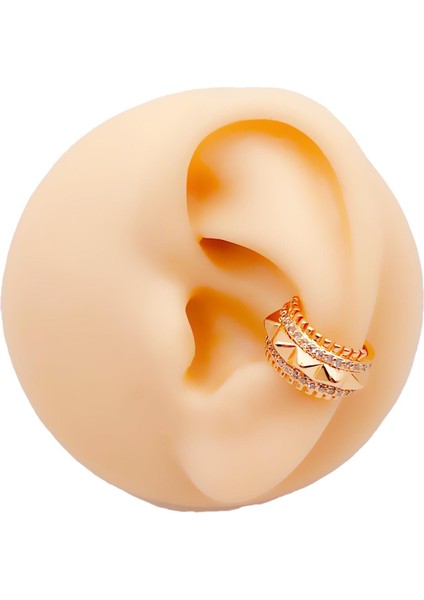 Zirkon Taşlı Tamtur Sıkıştırma Kıkırdak Küpe Piercing (1ADET) fiyatları