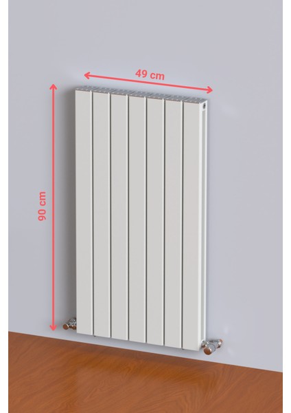 Argus Alüminyum Panel Radyatör 900 x 490 (7 Dilim) Kırık Beyaz Petek modelleri