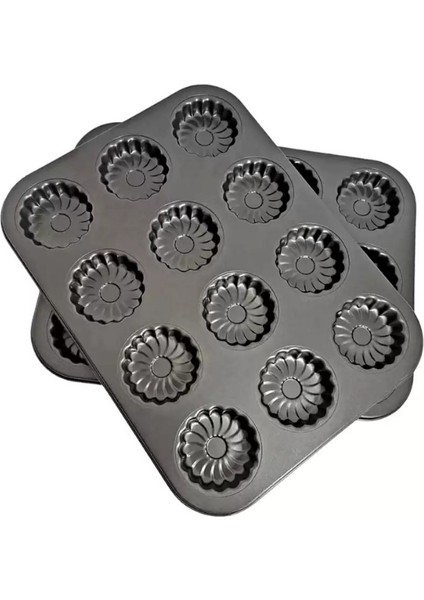 Çiçek Desenli Kek Muffin ve Kurabiye Kalıbı 26,5 X35 cm fiyatları