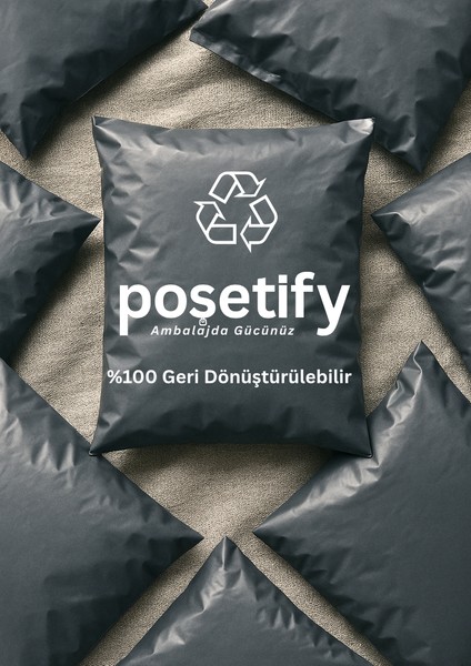 Gri Cepsiz Kargo Poşeti 35X45+5 cm | Yapışkan Bantlı Kargo Zarfı | 500’LÜ E-Ticaret Poşeti