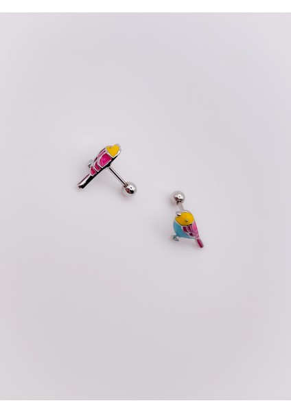 Cerrrahi Çelik Piercing ( Pirsing ) Mineli Kuş Figürlü Tragus Helix Piercing (1ADET) indirimleri