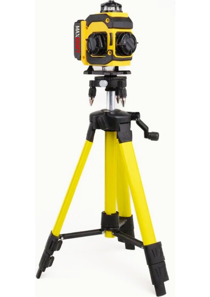 Profesyonel Yeni Nesil Tripodlu Dijital Göstergeli Type-C Şarj Çıkışlı 16 Yönlü Lazer Hizalama