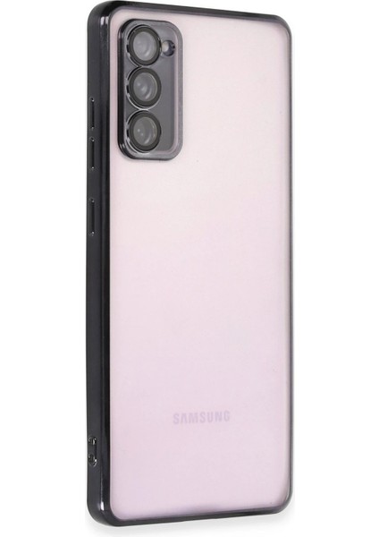 Samsung Galaxy S20 Fe Kılıf Razer Lensli Silikon - Siyah Glstd