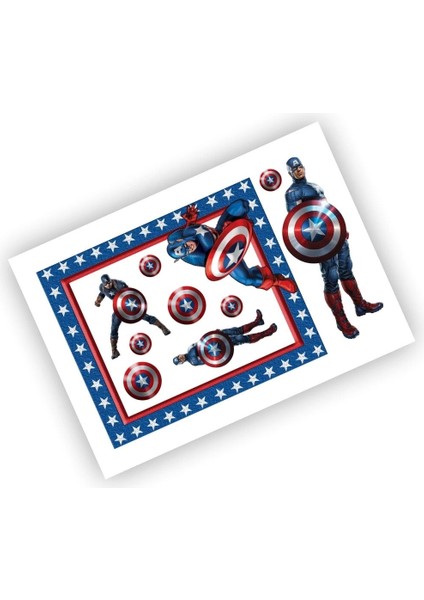 Captain America Sticker Kaptan Amerika
