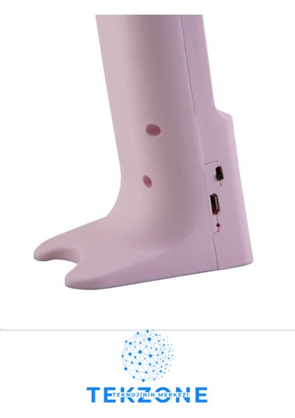 Pembe Taşınabilir Şarjlı Masa Lambası, Hafif ve Şık Tasarım fırsatları