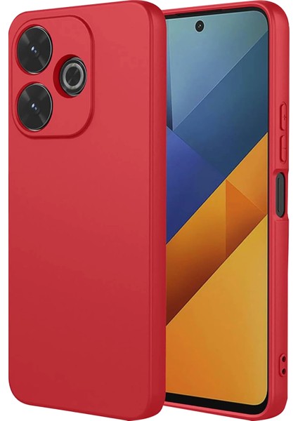 Xiaomi Redmi 13 4g Kılıf Nano Içi Kadife Silikon - Kırmızı Glstd fiyatları