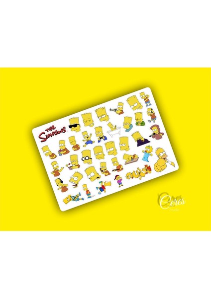 The Sımpson Bart Sticker - 37 Etiket
