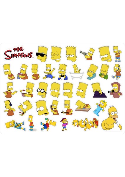 The Sımpson Bart Sticker - 37 Etiket