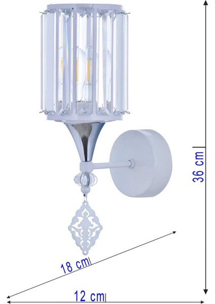 Beyaz Klas Aplik, Şık ve Sade Dekoratif Aydınlatma Ürünü