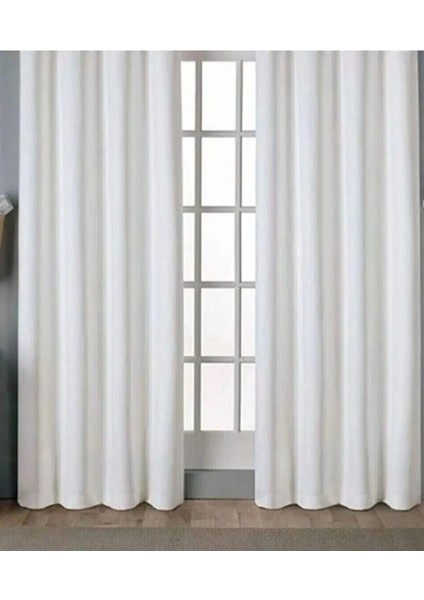 Beyaz Saten Güneşlik Perde