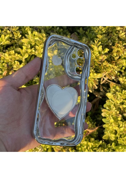 Samsung Galaxy A15 Kılıf Gümüş Taşlı Darbe Önleyici Silikon Kapak fiyatları