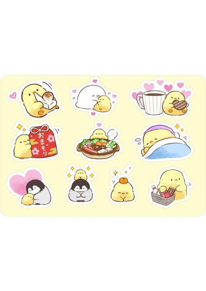 Chicky Sticker Etiket 3 Sayfa 31 Adet Etiket - Sarı Civciv
