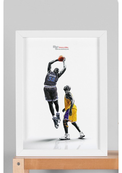 Shaquille O'neal Çerçeveli Tablo - Basketbol Nba Posteri Tablo