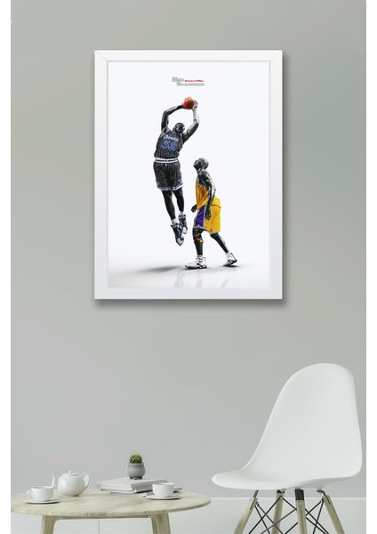 Shaquille O'neal Çerçeveli Tablo - Basketbol Nba Posteri Tablo fiyatları