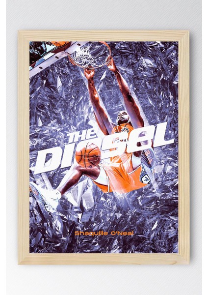 Shaquille O'neal Çerçeveli Tablo - Basketbol Nba Posteri Tablo