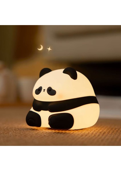 Sevimli Panda Dokunmatik Renk Değiştiren Gece Lambası, Tatlı ve Eğlenceli Aydınlatma fırsatları
