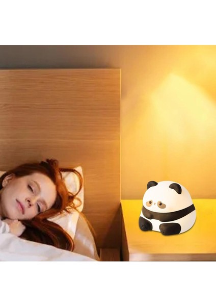 Sevimli Panda Dokunmatik Renk Değiştiren Gece Lambası, Tatlı ve Eğlenceli Aydınlatma indirimleri