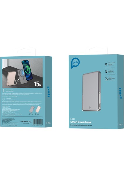 Standlı Magsafe Powerbank 5.000 Mah Grey indirimleri